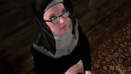 futanari nun fucking a bride huge boobs